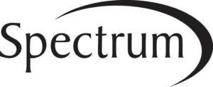 Image of Spectrum Telecoms logo black, transparent background