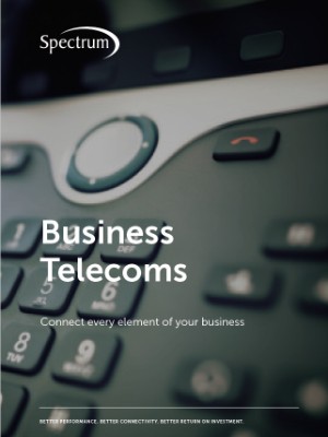 Spectrum Telecoms, Business Telecoms brochure front cover image